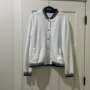 Sol Angeles White Bomber Jacket XL
